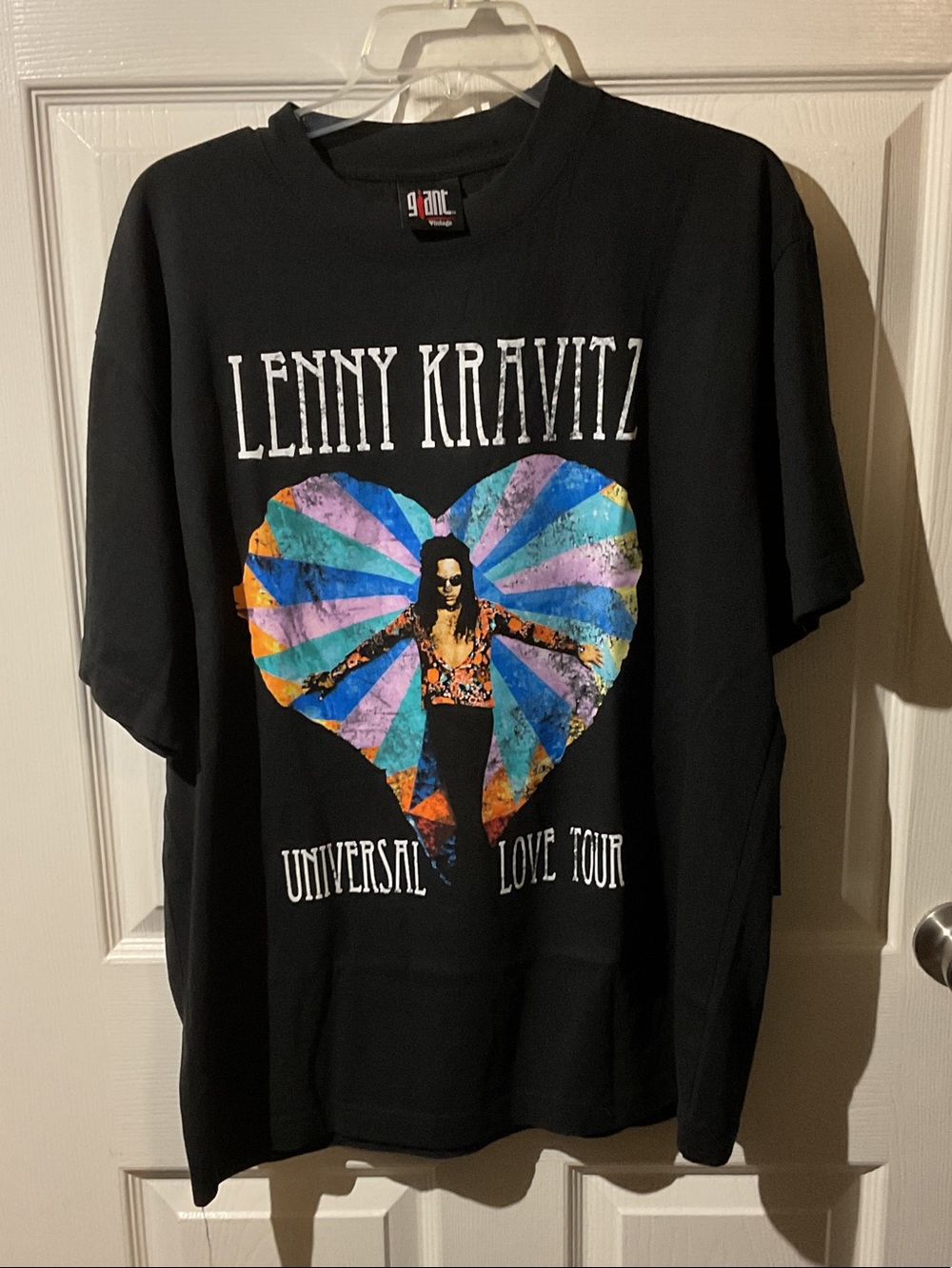 Giant Vintage Lenny Kravitz Black Short Sleeve Tour Tee